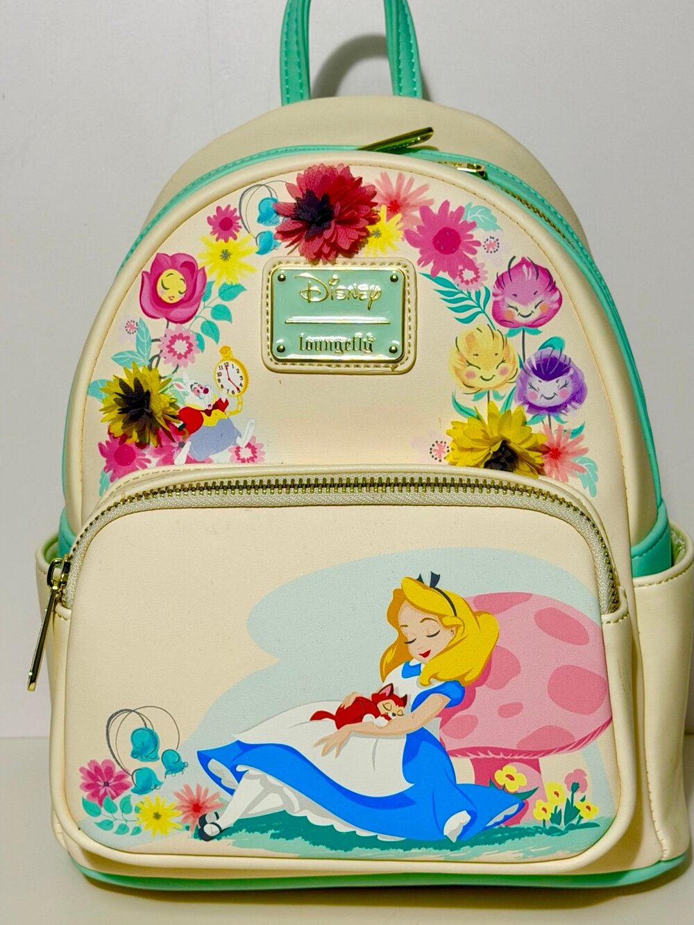 Loungefly Disney Alice in Wonderland Garden Flowers Mini Backpack
